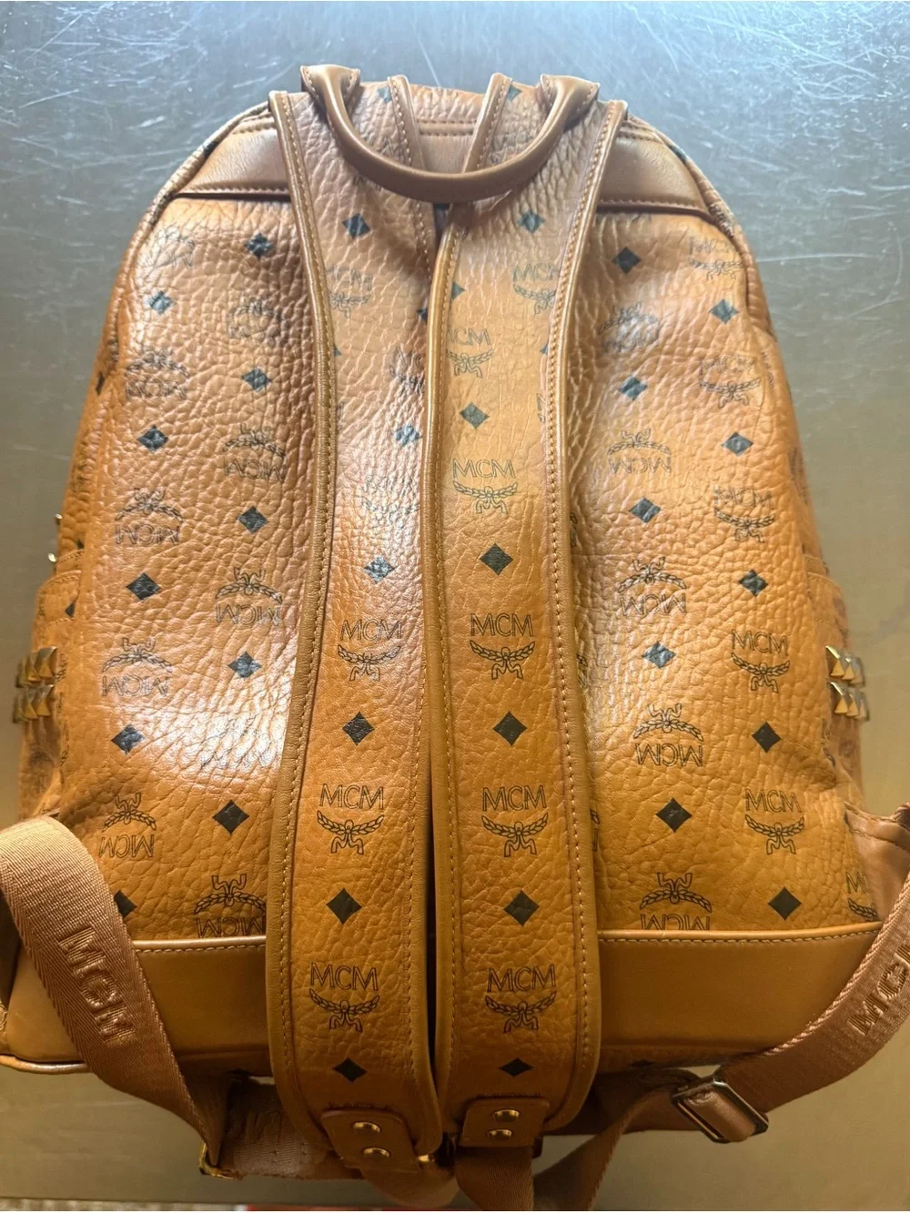 MCM backpack cognac
